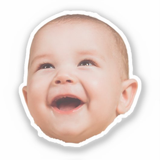 Aangepaste Gezicht Stickers Gepersonaliseerde Gezi (Voorkant)