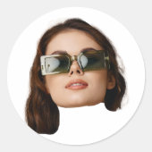 Aangepaste Gezicht Stickers Gepersonaliseerde Gezi (Voorkant)