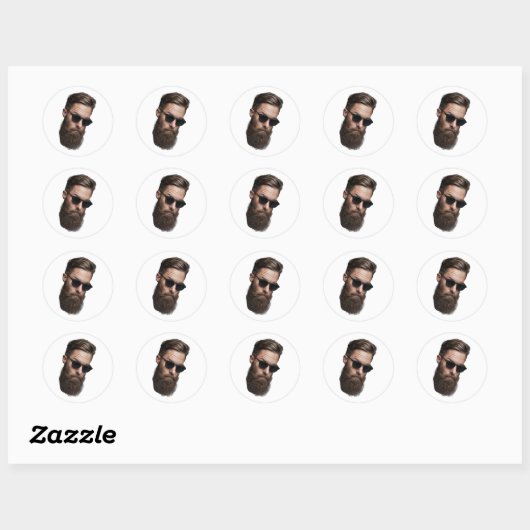 Aangepaste Gezicht Stickers Gepersonaliseerde Gezi (Vel)