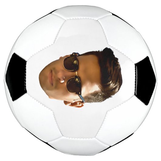 Aangepaste gezicht uitsnede vrijgezellenfeest verj voetbal (Gedraaid)
