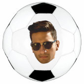 Aangepaste gezicht uitsnede vrijgezellenfeest verj voetbal (Voorkant)