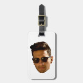 Aangepaste gezicht uitsnijden vrijgezellenfeest ve bagagelabel (Voorkant verticaal)