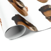 Aangepaste gezicht uitsnijden vrijgezellenfeest ve cadeaupapier (Rol Hoek)