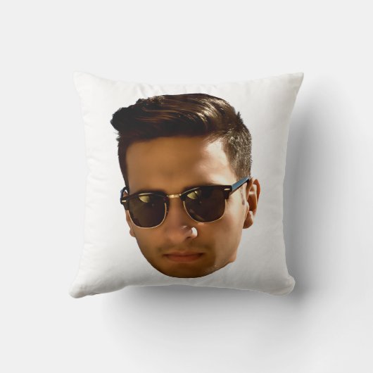 Aangepaste gezicht uitsnijden vrijgezellenfeest ve kussen (Achterkant)