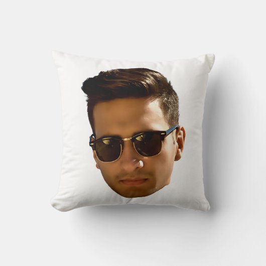 Aangepaste gezicht uitsnijden vrijgezellenfeest ve kussen (Voorkant)