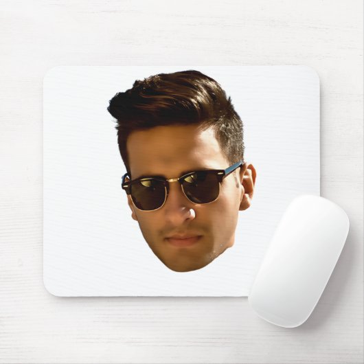 Aangepaste gezicht uitsnijden vrijgezellenfeest ve muismat (Met muis)