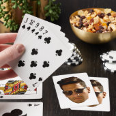 Aangepaste gezicht uitsnijden vrijgezellenfeest ve pokerkaarten (Insitu)