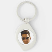 Aangepaste gezicht uitsnijden vrijgezellenfeest ve sleutelhanger (Voorkant)