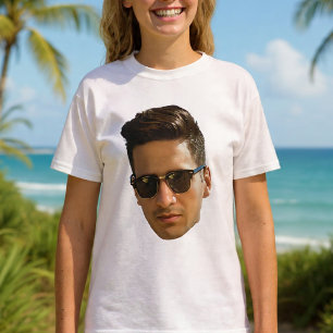 Aangepaste gezicht uitsnijden vrijgezellenfeest ve t-shirt