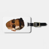 Aangepaste gezicht-uitsnijding vrijgezellenfeest v bagagelabel (Voorkant horizontaal)