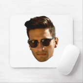 Aangepaste gezicht-uitsnijding vrijgezellenfeest v muismat (Met muis)