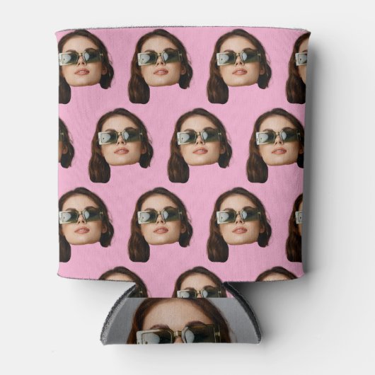 Aangepaste Gezicht Verjaardag Favorieten Bachelor  Blikjeskoeler (Voorkant)