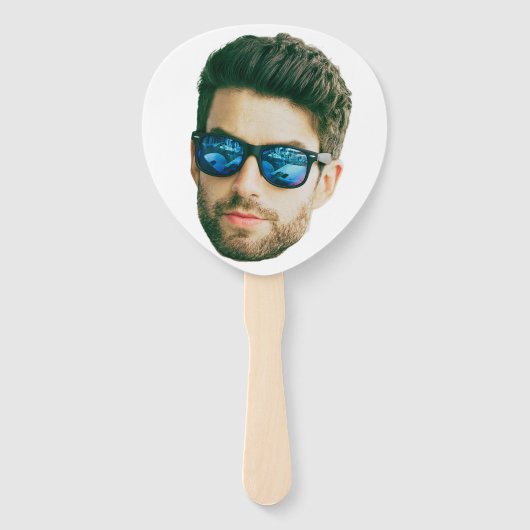 Aangepaste Gezicht Verjaardag Favorieten Bachelor  Handwaaier (Achterkant)