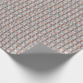 Aangepaste gezichten Kleurrijk Luipaard Patroon Cadeaupapier (Hoek)