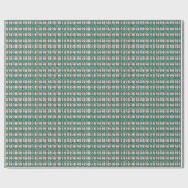 Aangepaste gezichten onkruid patroon cadeaupapier (Vlak)