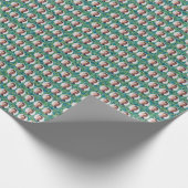 Aangepaste gezichten onkruid patroon cadeaupapier (Hoek)