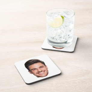 Aangepaste gezichts foto bier onderzetter