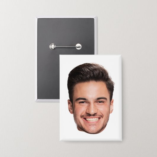 Aangepaste gezichts foto button (Voorkant / Achterkant)