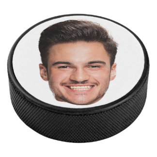 Aangepaste gezichts foto hockey puck
