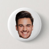 Aangepaste gezichts foto ronde button 5,7 cm (Voorkant)