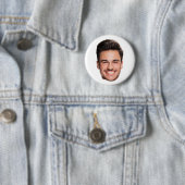 Aangepaste gezichts foto ronde button 5,7 cm (In situ)