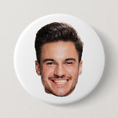 Aangepaste gezichts foto ronde button 7,6 cm (Voorkant)