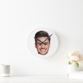 Aangepaste gezichts foto ronde klok