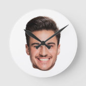Aangepaste gezichts foto ronde klok (Voorkant)