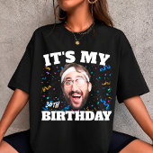 Aangepaste Gezichts Verjaardag het is Mijn Verjaar T-shirt