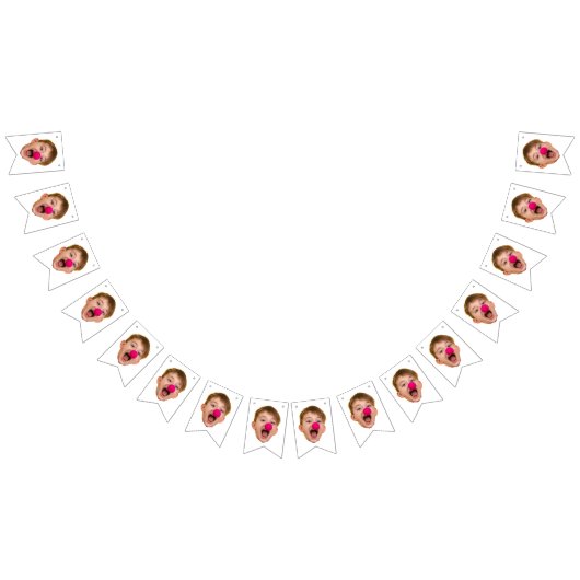 Aangepaste gezichtsbanner, verjaardagsbanner vlaggetjes (Alle)