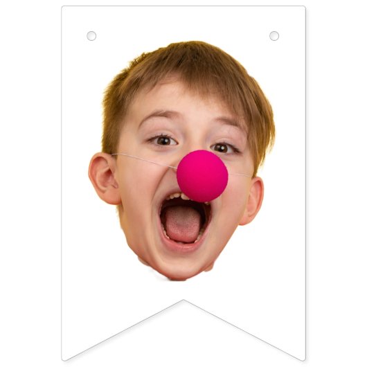 Aangepaste gezichtsbanner, verjaardagsbanner vlaggetjes (Tweede vlag)