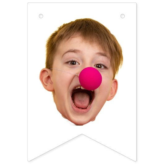 Aangepaste gezichtsbanner, verjaardagsbanner vlaggetjes (Eerste vlag)