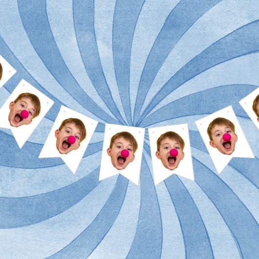 Aangepaste gezichtsbanner, verjaardagsbanner vlaggetjes