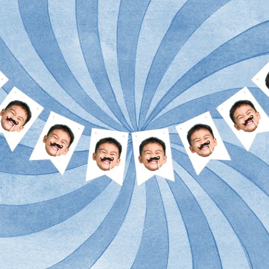 Aangepaste gezichtsbanner, verjaardagsbanner vlaggetjes