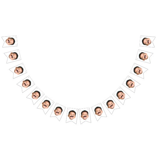 Aangepaste gezichtsbanner, verjaardagsbanner vlaggetjes (Alle)