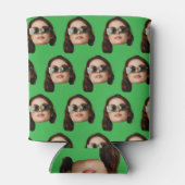 Aangepaste Gezichtsfoto Bachelor Party Verjaardags Blikjeskoeler (Achterkant)