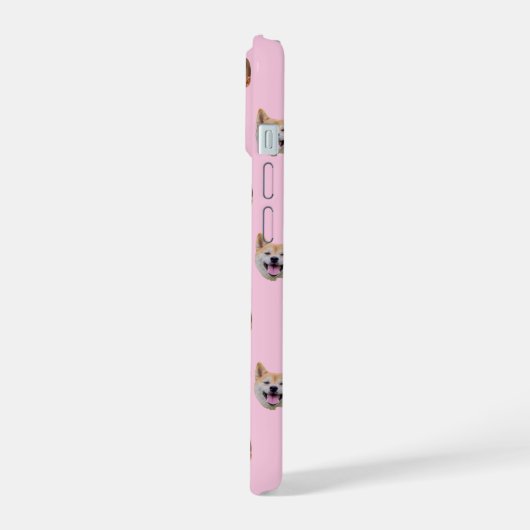 Aangepaste Gezichtsfoto Familie Gift, 4 Foto's Gez iPhone 15 Case (Linkerkant)