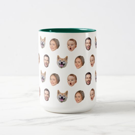 Aangepaste Gezichtsfoto Familie Mok, 4 Foto's Mok (Center)