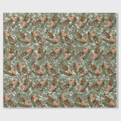 Aangepaste Gezichtsfoto Kerst Elf Verpakkingspapie Cadeaupapier (Vlak)