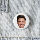 Aangepaste gezichtsfoto ronde button 3,2 cm