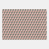 Aangepaste gezichtshoofd Huwelijks Bruidsfeest Fee Inpakpapier Vel (Voorkant 2)