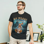 Aangepaste Gezichtsportret Foto  Stijl T-shirt