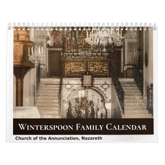Aangepaste gezins christelijke religieuze foto kalender (Hoes)