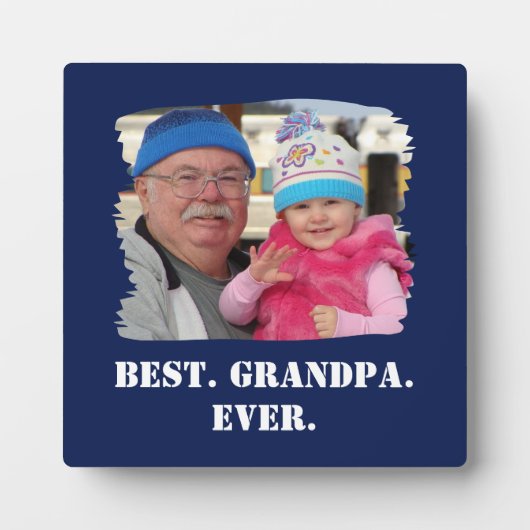Aangepaste gezinsfoto Abuelo Nonno Beste opa ooit Fotoplaat (Voorkant)
