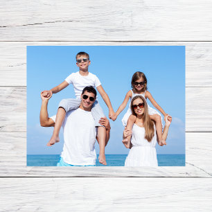 Aangepaste gezinsfoto briefkaart