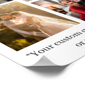 Aangepaste gezinsfoto-collagecitaat poster (Hoek)
