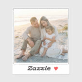 Aangepaste gezinsfoto gepersonaliseerd sticker (Vel)