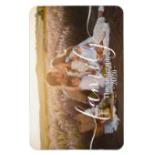 Aangepaste gezinsfoto – gepersonaliseerde achterna magneet (Verticaal)
