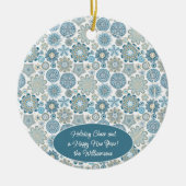 Aangepaste gezinsfoto Kerstmis gepersonaliseerde t Keramisch Ornament (Voorkant)