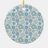 Aangepaste gezinsfoto Kerstmis gepersonaliseerde t Keramisch Ornament (Achterkant)